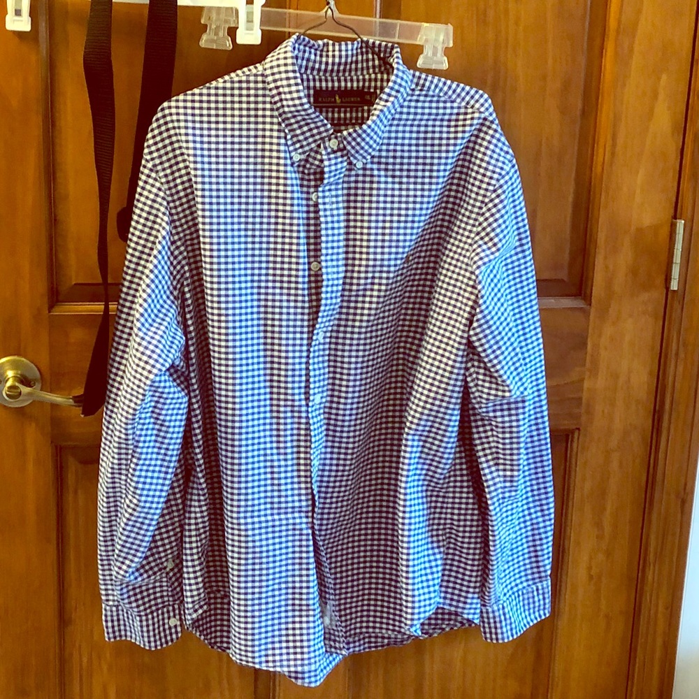 Blue Plaid Ralph Lauren Shirt